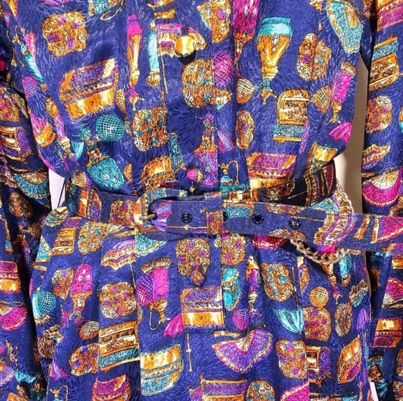 Vintage Petites by Willi Midi Dress Size 16P - Picture 5 of 11